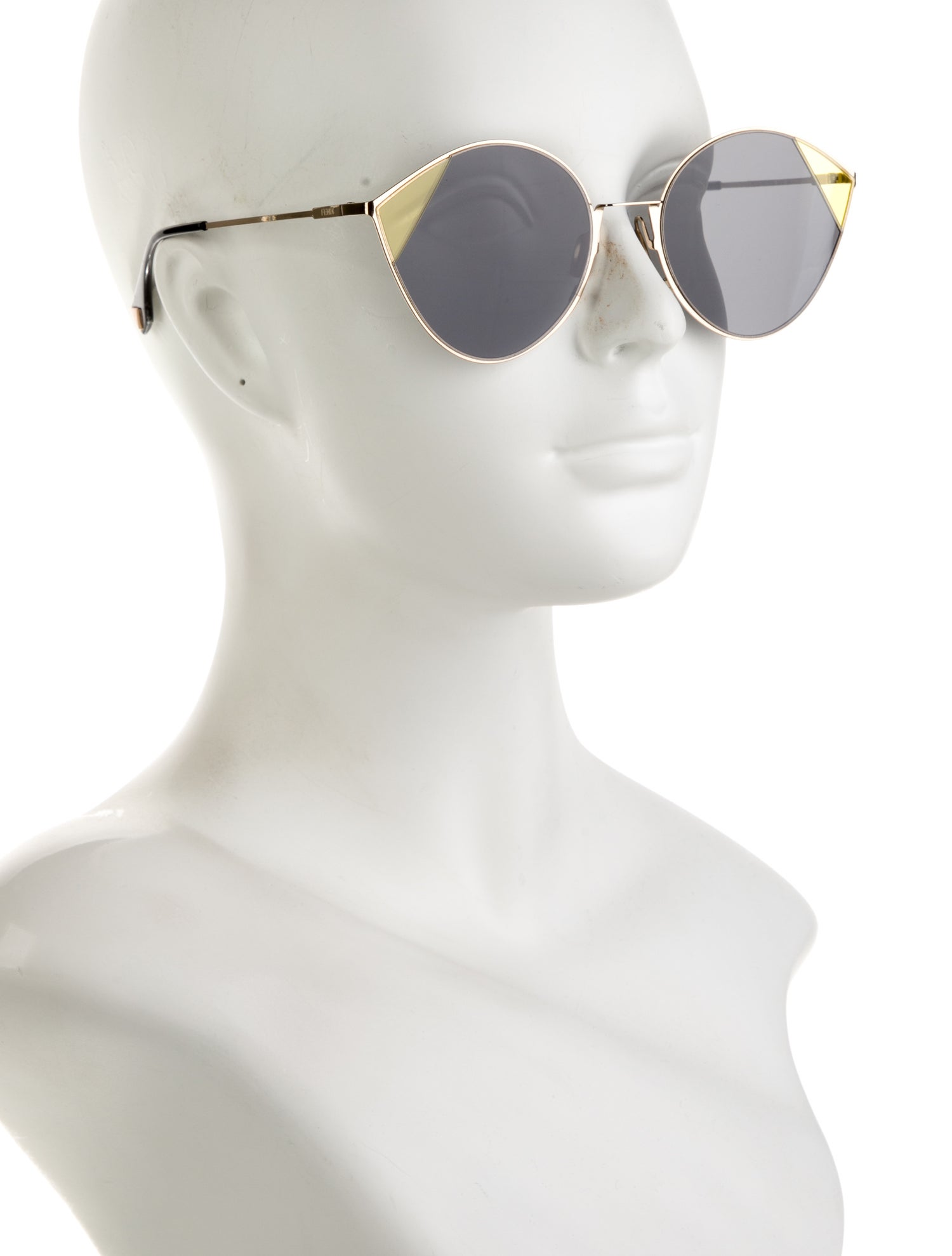 Fendi Rockstud Accents Cat-Eye Sunglasses